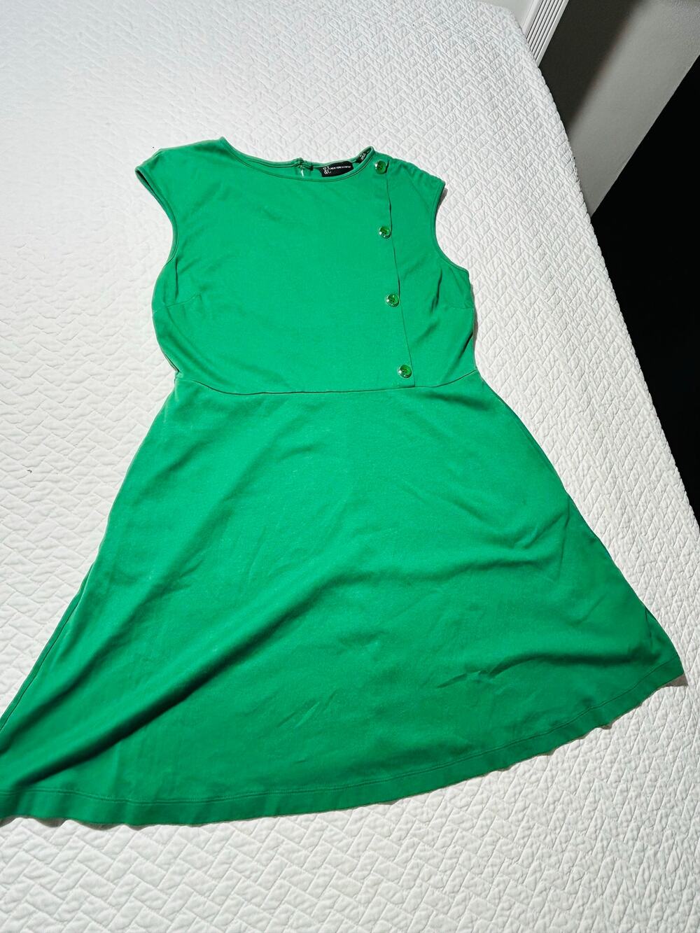 NY&C New York and Company Green Minimalist A- Line Dress / XL